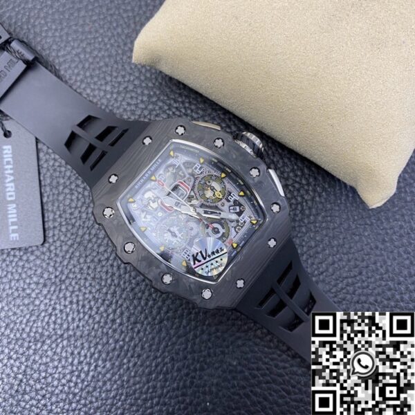 Richard Mille Watch Replica​ RM011 Carbon Fiber Case KV Factory