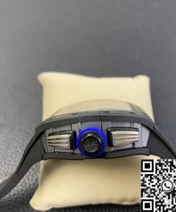 Men's Richard Mille RM011 Blue Dial Carbon Fiber Watch Case