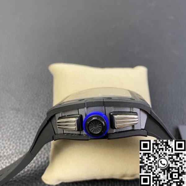 Men's Richard Mille RM011 Blue Dial Carbon Fiber Watch Case