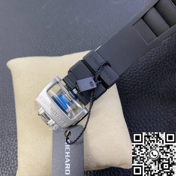 Men's Richard Mille RM011 Blue Dial Carbon Fiber Watch Case