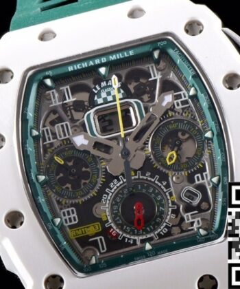 Richard Mille Shaped Wawtches RM011-03 White Ceramic Case
