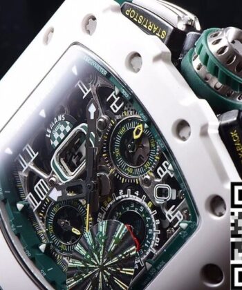 Richard Mille Shaped Wawtches RM011-03 White Ceramic Case