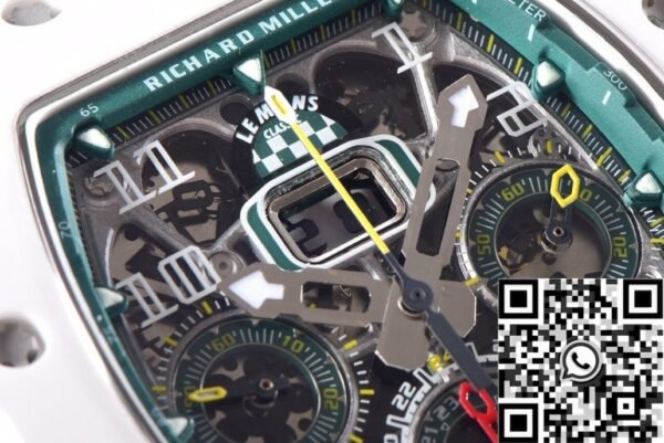 Richard Mille Shaped Wawtches RM011-03 White Ceramic Case