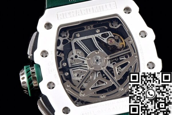 Richard Mille Shaped Wawtches RM011-03 White Ceramic Case