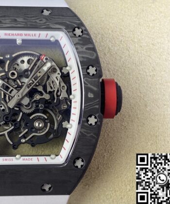 Richard Mille Watch Copy​ RM055 V5 Carbon Fiber Case KV