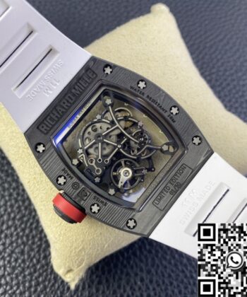 Richard Mille Watch Copy​ RM055 V5 Carbon Fiber Case KV