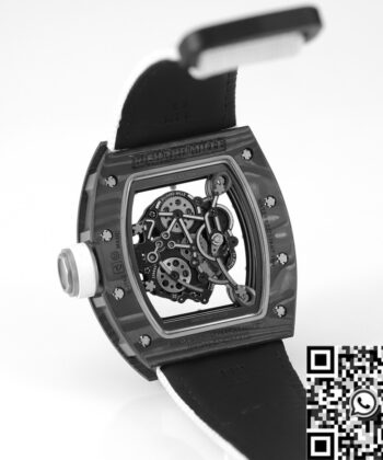 Richard Mille Men​ RM055 V5 White Rubber Strap KV Factory