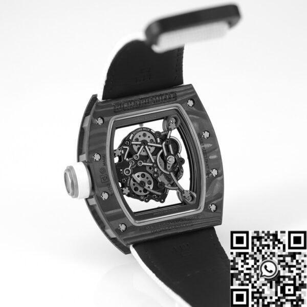Richard Mille Men​ RM055 V5 White Rubber Strap KV Factory