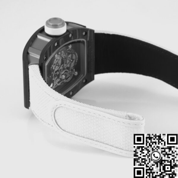 Richard Mille Men​ RM055 V5 White Rubber Strap KV Factory