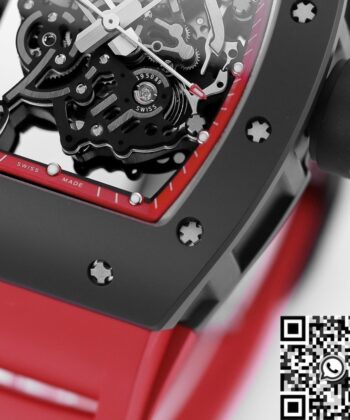 Watches Richard Mille RM055 V5 Red Rubber Strap KV Factory