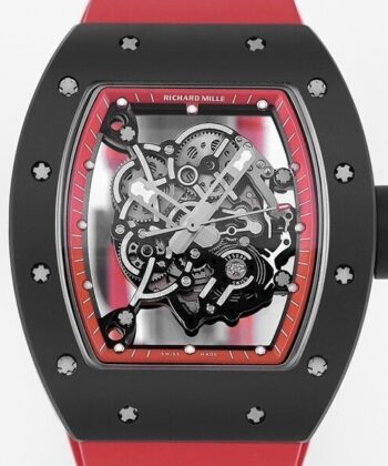 Watches Richard Mille RM055 V5 Red Rubber Strap KV Factory