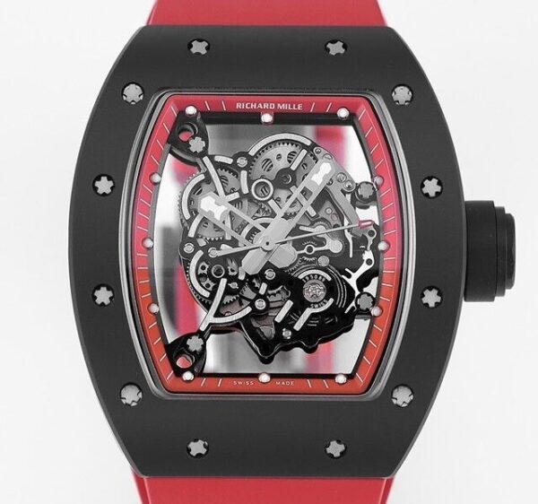 Watches Richard Mille RM055 V5 Red Rubber Strap KV Factory