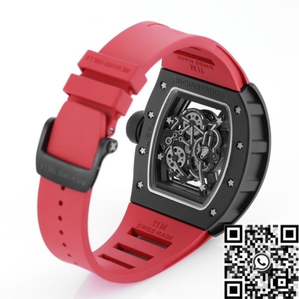 Watches Richard Mille RM055 V5 Red Rubber Strap KV Factory
