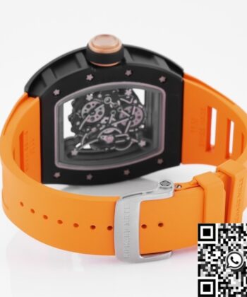 Imitation Richard Mille RM055 V5 Yellow Rubber Strap KV Factory