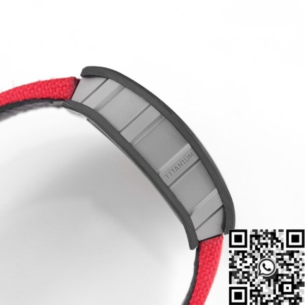 Richard Mille Thin Watch​ RM055 V5 Red Nylon Strap KV Factory