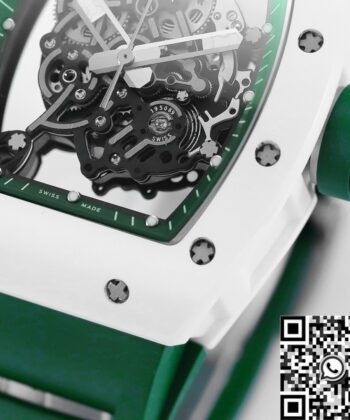 Richard Mille RM055 Watch V5 Green Rubber Strap KV Factory