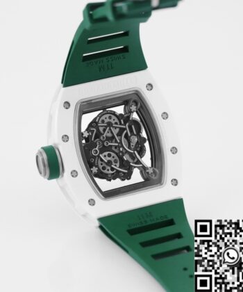 Richard Mille RM055 Watch V5 Green Rubber Strap KV Factory