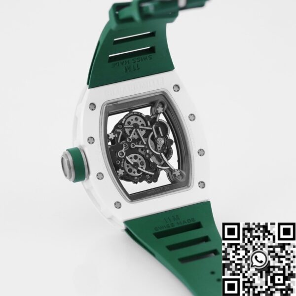 Richard Mille RM055 Watch V5 Green Rubber Strap KV Factory