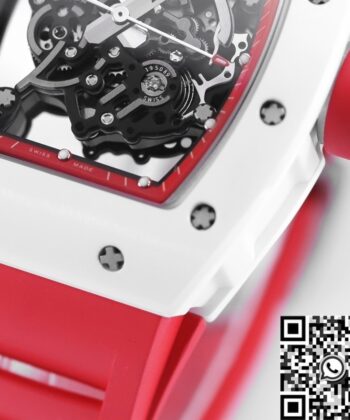 KV Factory RM055 Richard Mille V5 Red Rubber Strap Watch
