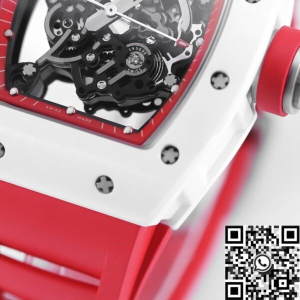 KV Factory RM055 Richard Mille V5 Red Rubber Strap Watch