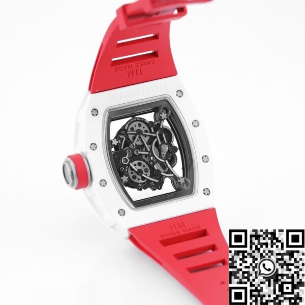 KV Factory RM055 Richard Mille V5 Red Rubber Strap Watch