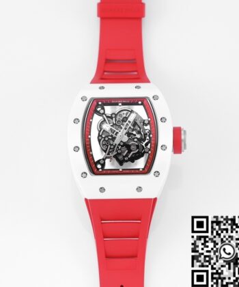 KV Factory RM055 Richard Mille V5 Red Rubber Strap Watch