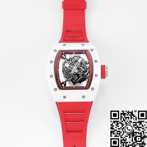 KV Factory RM055 Richard Mille V5 Red Rubber Strap Watch