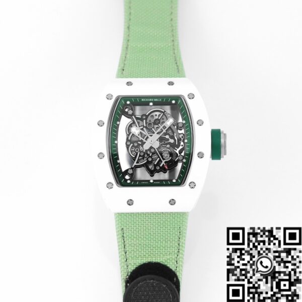 Fake Richard Mille RM055 Nylon Watchband Watch KV Factory