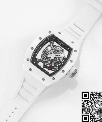 KV Factory RM055 Replica Richard Mille White Ceramics Watch