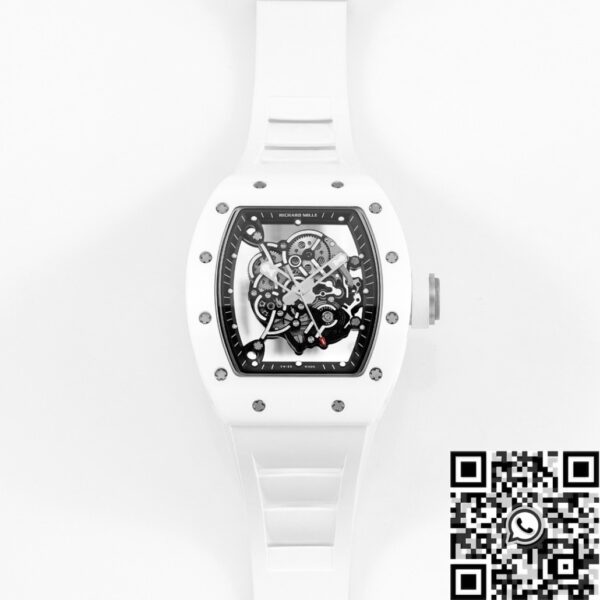 KV Factory RM055 Replica Richard Mille White Ceramics Watch