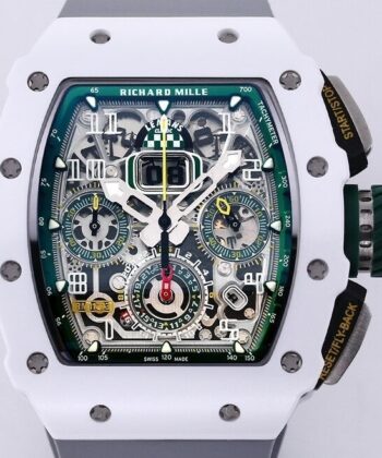Richard Mille RM11 White Ceramic Rubber Strap Watch KV Factory