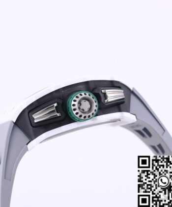 Richard Mille RM11 White Ceramic Rubber Strap Watch KV Factory
