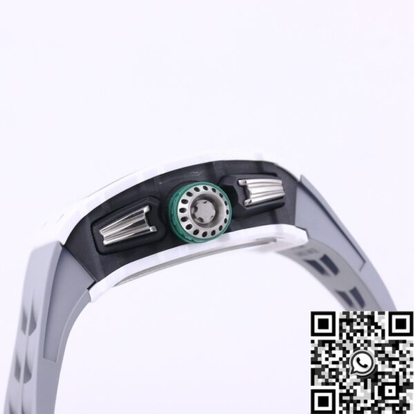 Richard Mille RM11 White Ceramic Rubber Strap Watch KV Factory
