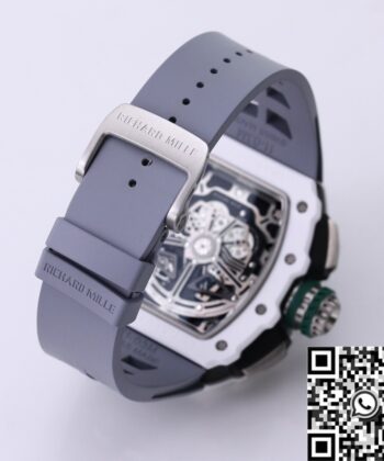 Richard Mille RM11 White Ceramic Rubber Strap Watch KV Factory