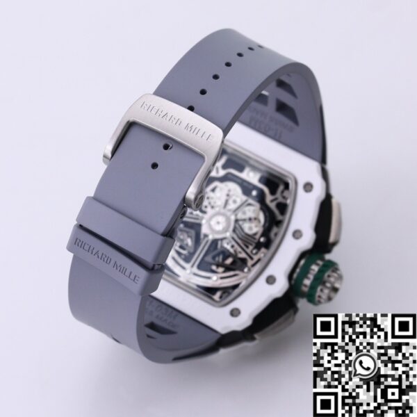 Richard Mille RM11 White Ceramic Rubber Strap Watch KV Factory