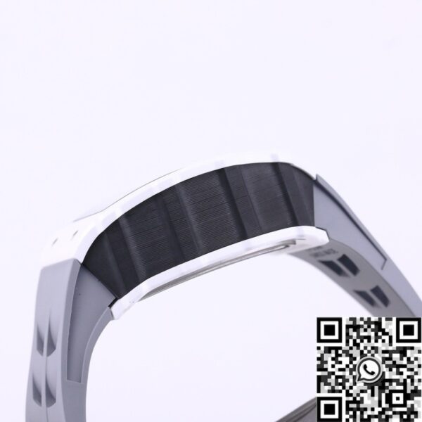 Richard Mille RM11 White Ceramic Rubber Strap Watch KV Factory