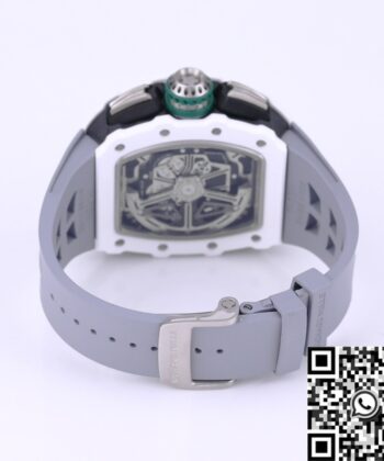 Richard Mille RM11 White Ceramic Rubber Strap Watch KV Factory