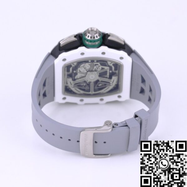 Richard Mille RM11 White Ceramic Rubber Strap Watch KV Factory
