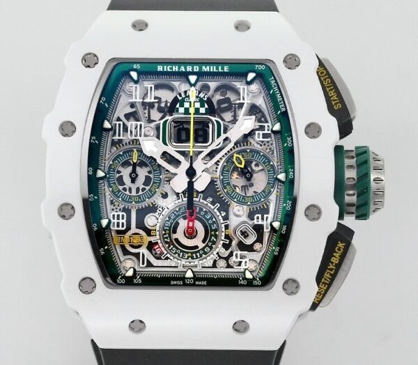 KV Factory RM11 Watch Richard Mille White Ceramic Black