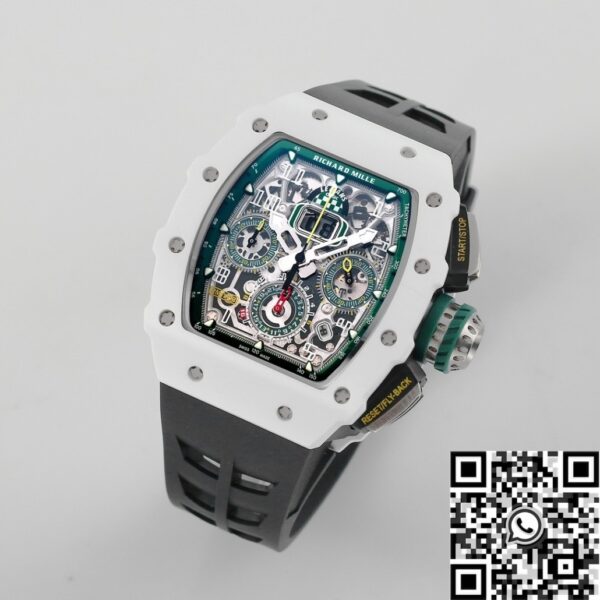 KV Factory RM11 Watch Richard Mille White Ceramic Black