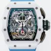 RM11 Replica Watch Richard Mille White Ceramic Blue Rubber