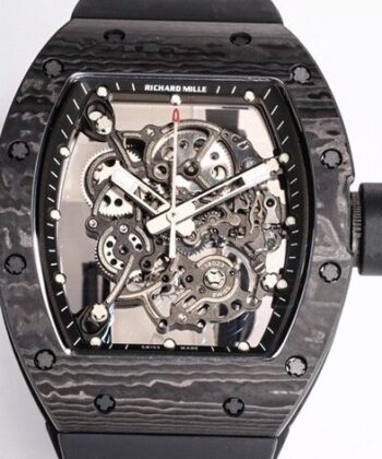 BBR Factory Richard Mille RM055 Black Carbon Fiber Case Watch