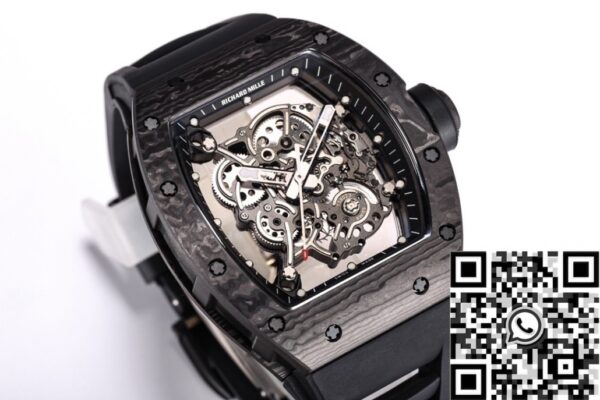 BBR Factory Richard Mille RM055 Black Carbon Fiber Case Watch