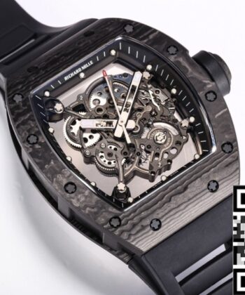 BBR Factory Richard Mille RM055 Black Carbon Fiber Case Watch