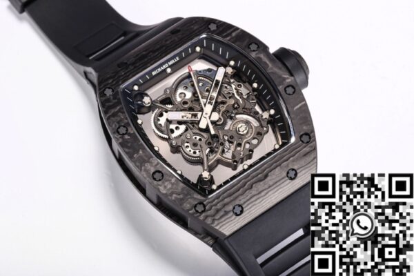 BBR Factory Richard Mille RM055 Black Carbon Fiber Case Watch