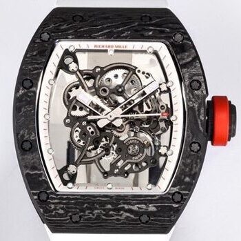 BBR Factory RM055 Watch Richard Mille White Rubber Strap
