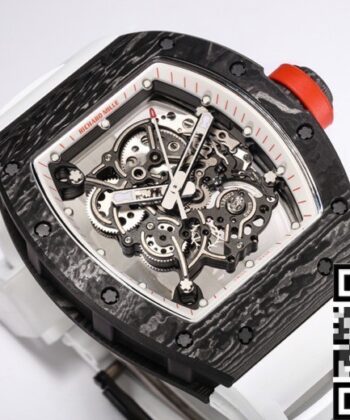 BBR Factory RM055 Watch Richard Mille White Rubber Strap
