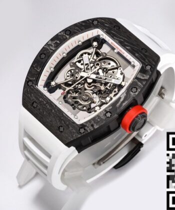 BBR Factory RM055 Watch Richard Mille White Rubber Strap