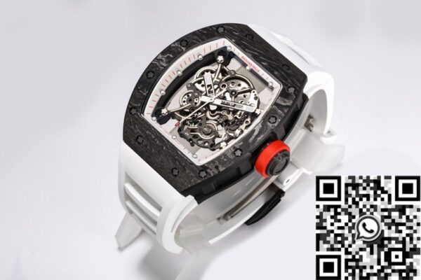 BBR Factory RM055 Watch Richard Mille White Rubber Strap