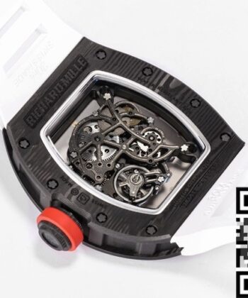 BBR Factory RM055 Watch Richard Mille White Rubber Strap